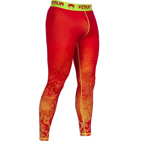 Photo2: VENUM Compression Long Spats  FUSION Orange/Yellow (2)