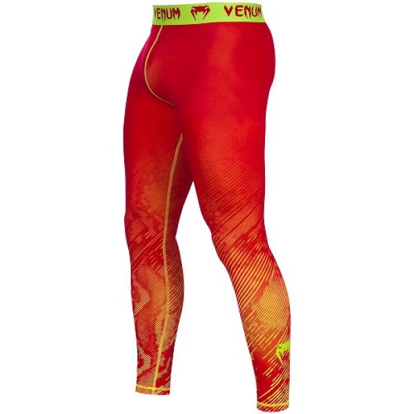 Photo1: VENUM Compression Long Spats  FUSION Orange/Yellow (1)