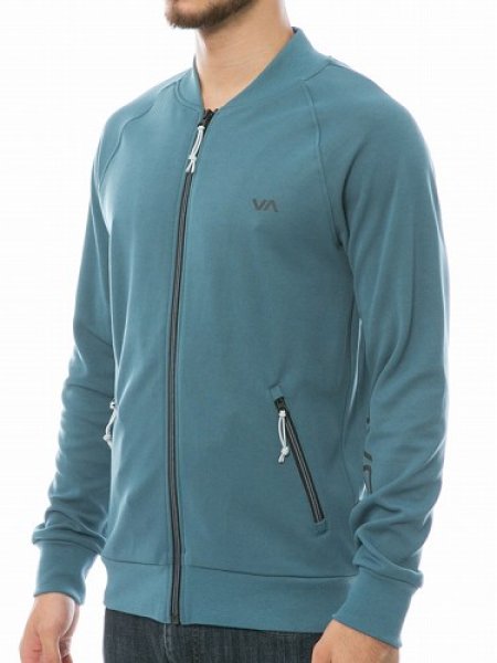 Photo2: RVCA Jacket TEMPO Blue/Green  SALE (2)