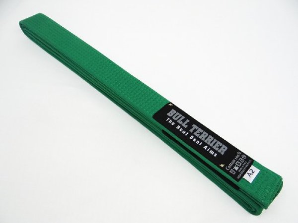 Photo1: BULLTERRIER Jiu Jitsu Belt 1.0 Green (1)