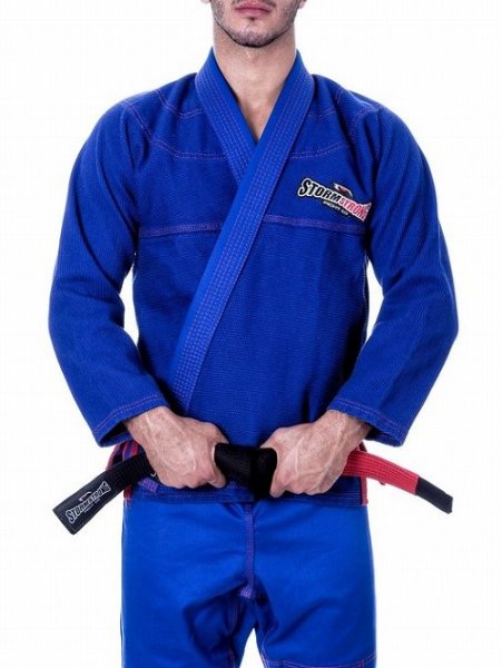 Photo1: STORM  STRONG Jiu Jitsu Gi  RED LINE Blue (1)