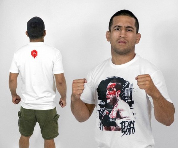 Photo3: [B-grade] Newaza Apparel T-Shirt  Team Soto White  Sale (3)