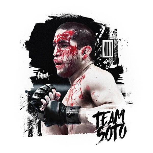 Photo2: [B-grade] Newaza Apparel T-Shirt  Team Soto White  Sale (2)