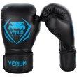 Photo1: VENUM Boxing Gloves Contender Black/Blue Ocean (1)