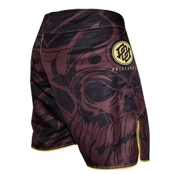 Photo4: PRIDE or DIE Fight Shorts BROTHERHOOD Brown (4)