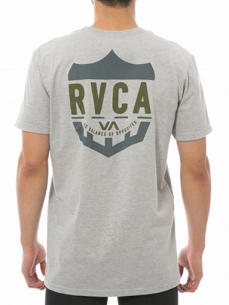 Photo3: RVCA T-Shirt  SHIELD Gray  SALE (3)
