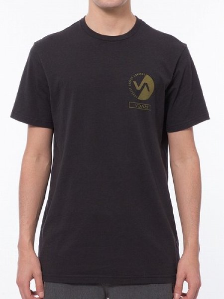 Photo1: RVCA T-Shirt Context Black (1)