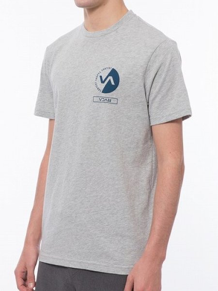 Photo2: RVCA T-Shirt Context Gray  SALE (2)
