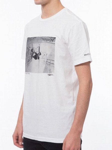 Photo2: RVCA T-Shirt ASTRODECK White  SALE (2)
