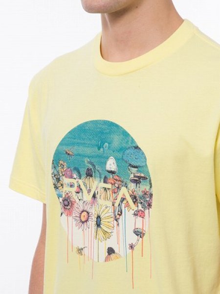 Photo4: RVCA T-Shirt SAGE MOTORS Light/Yellow  SALE (4)