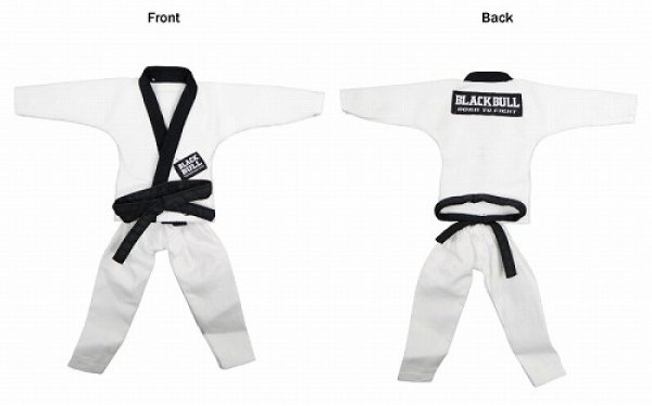Photo4: BLACK BULL Jiu Jitsu gi for 12 inch Figures (4)