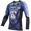 Photo2: Tatami RashGuard GORILLA SMASH Long Sleeve Black (2)