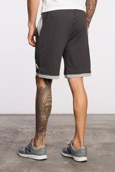 Photo2: RVCA Short LAYERS II Black Heather  SALE (2)