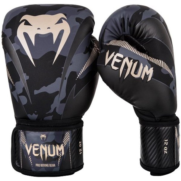 Photo1: VENUM Boxing Gloves IMPACT Dark Camo/Sand (1)