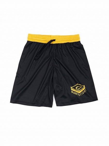 Photo1: MANTO Mesh Shorts RING Black  (1)