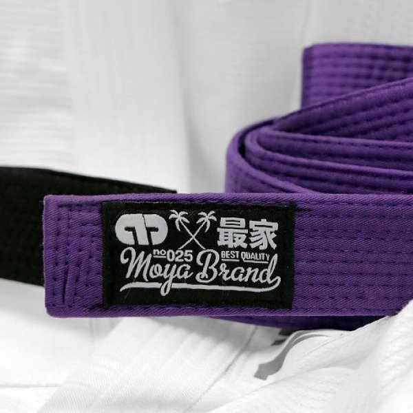 Photo1: MOYA BRAND Jiu Jitsu Belt Purple (1)
