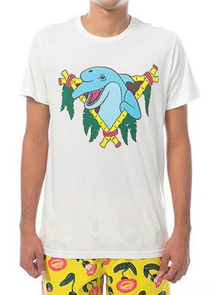 Photo1: RVCA T-Shirt DOLPHN CLUB White  SALE (1)