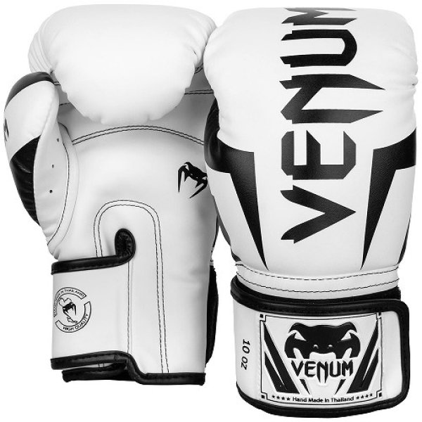 Photo2: VENUM Boxing Gloves ELITE White/Black (2)