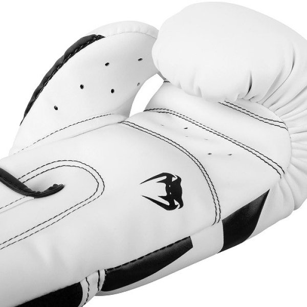 Photo4: VENUM Boxing Gloves ELITE White/Black (4)