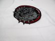 Photo2: BLACK BULL Embroidery Patch Circle Black (2)