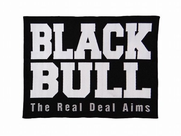 Photo1: BLACK BULL Embroidery Patch LOGO S Black (1)