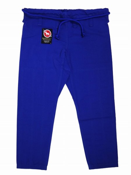 Photo1: BULLTERRIER Jiu Jitsu Gi Pants Slim Type Blue (1)