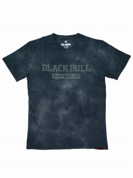 Photo1: BLACK BULL T-Shirts TIE DYE LOGO Dark Gray (1)