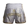 Photo3: PRIDE or DIE Muay Thai Shorts UNLEASHED White (3)