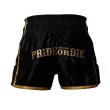 Photo3: PRIDE or DIE Muay Thai Shorts UNLEASHED Black (3)