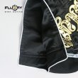 Photo4: FLUORY Muay Thai Shorts MTSF05 Black (4)