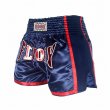 Photo1: FLUORY Muay Thai Shorts MTSF22 Blue/Red (1)