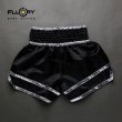Photo2: FLUORY Muay Thai Shorts MTSF13 Black (2)