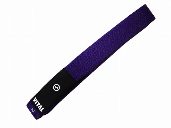 Photo1: VITAL Jiu Jitsu Belt PEARL Purple (1)