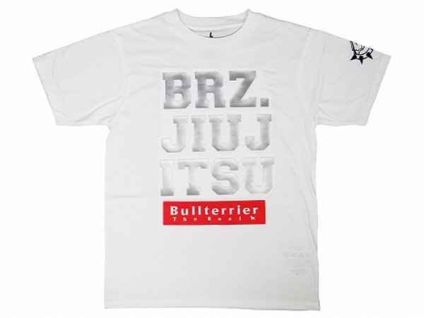 Photo1: BULL TERRIER T-Shirt 3D BJJ White (1)