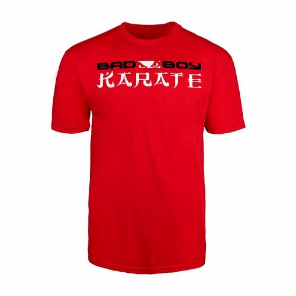 Photo1: BAD BOY T-Shirt Karate Discipline Red SALE (1)