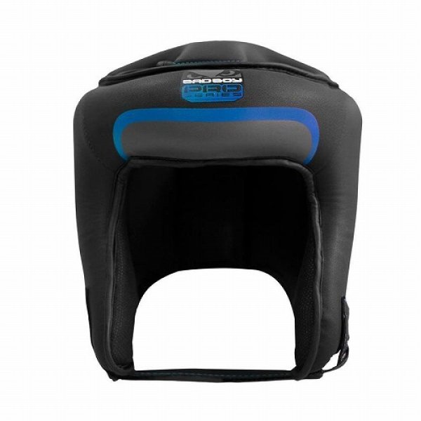 Photo1: BAD BOY Head Guard Pro Series 3.0 Open Face Black/Blue  SALE (1)