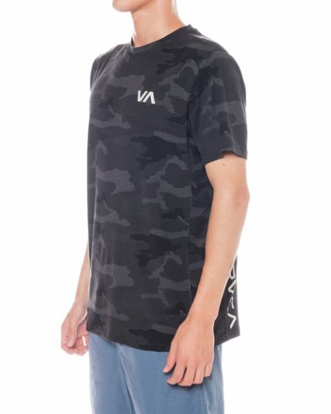 Photo2: RVCA T-Shirt VA VENT SS TOP Camo  SALE (2)