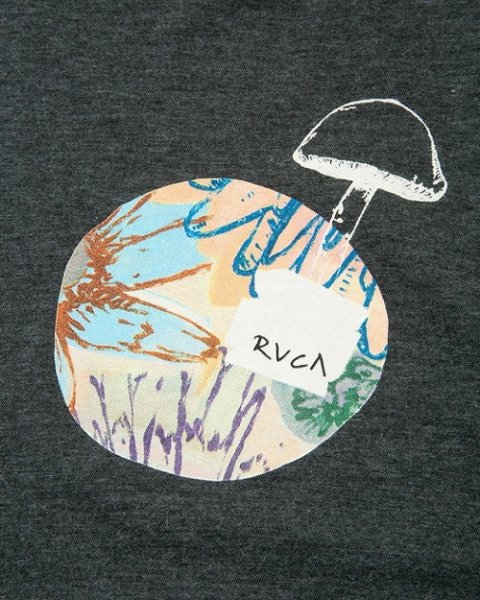 Photo4: RVCA T-Shirt SAGE VAUGHN Black  SALE (4)