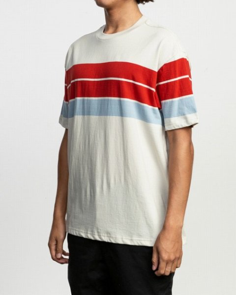 Photo2: RVCA T-Shirt PAYNO KNIT White   SALE (2)