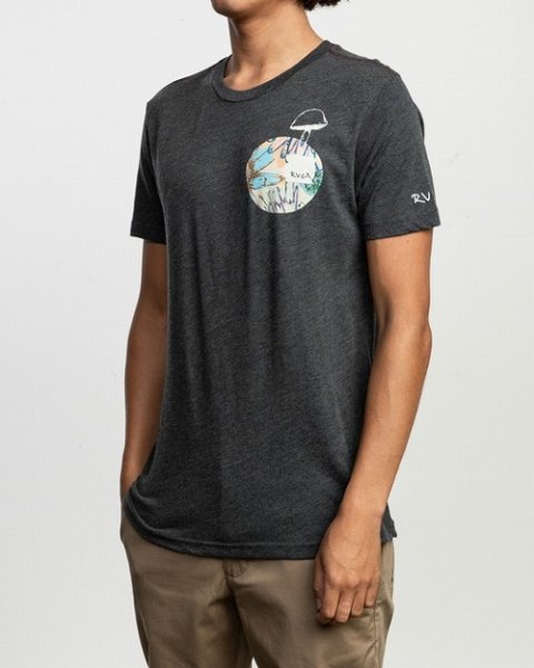 Photo2: RVCA T-Shirt SAGE VAUGHN Black  SALE (2)