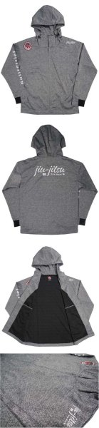 Photo4: BULL TERRIER Hoodie Zipped Jacket JIU-JITSU Silver  (4)