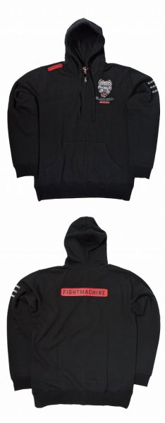 Photo3: BLACK BULL Hoodie Zip Parka Black  SALE (3)