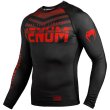 Photo2: VENUM Rashguard SIGNATURE Long Sleeve Black/Red (2)