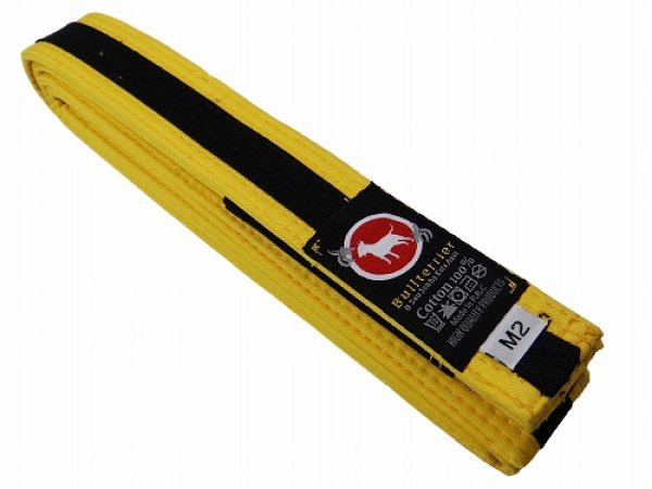 Photo1: BULLTERRIER Jiu Jitsu Belt 2.0 Yellow / Black (1)