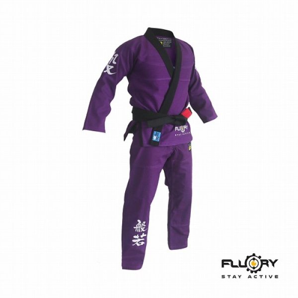 Photo1: FLUORY Lady`s Jiu Jitsu Gi PRAJNA Purple (1)