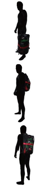 Photo5: BLACK BULL Mesh Gear  Backpack Black  (5)