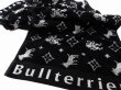 Photo4: BULL TERRIER Face Towel Monogram Black (4)