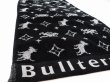 Photo3: BULL TERRIER Face Towel Monogram Black (3)