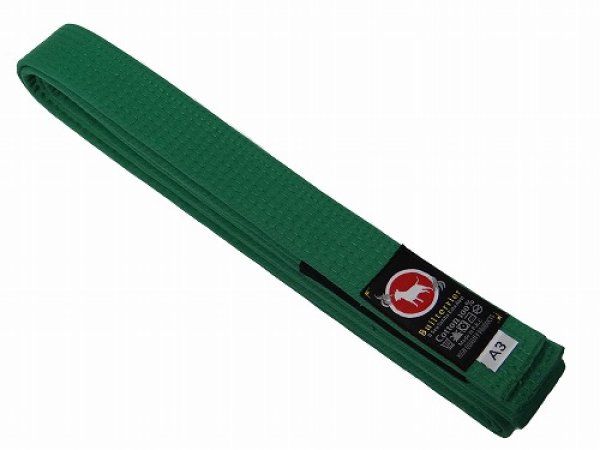 Photo1: BULLTERRIER Jiu Jitsu Belt 2.0 Green  (1)