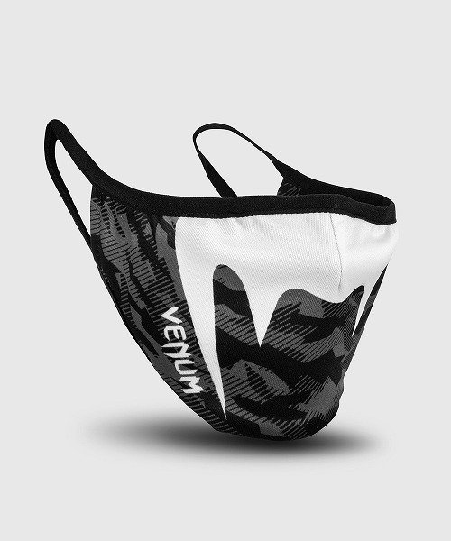 Photo1: VENUM Face Mask GIANT Dark Camo/White (1)